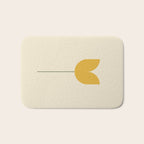 Vintage Tulip Minimalism - Yellow Bath Mat Gallery Image 1