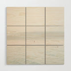 At the Seaside (three) - minimal beach series by Ingrid Beddoes Wood Wall Art Gallery Image 1