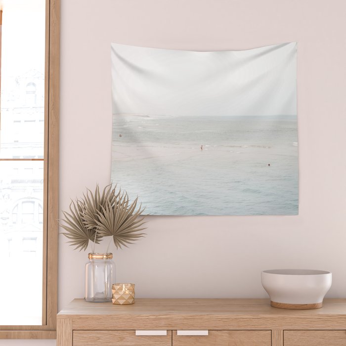 At the Seaside (three) - minimal beach series by Ingrid Beddoes Wall Tapestry Gallery Image 2