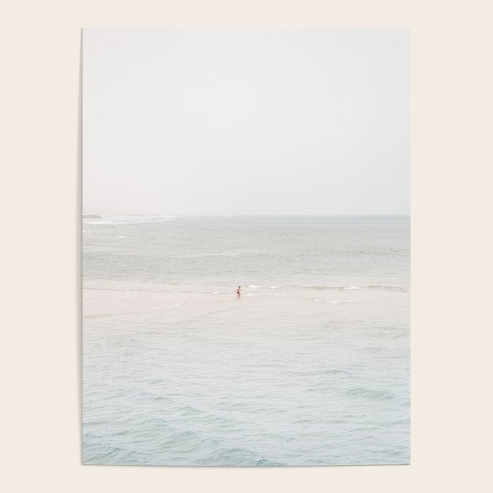 At the Seaside (three) - minimal beach series by Ingrid Beddoes Poster Gallery Image 4