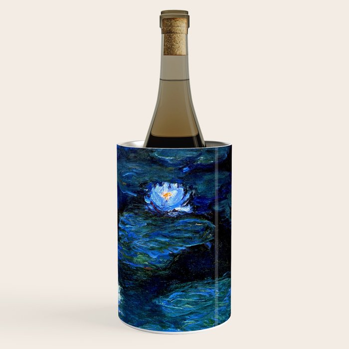 monet water lilies 1899 blue Teal Wine Chiller Gallery Image 1