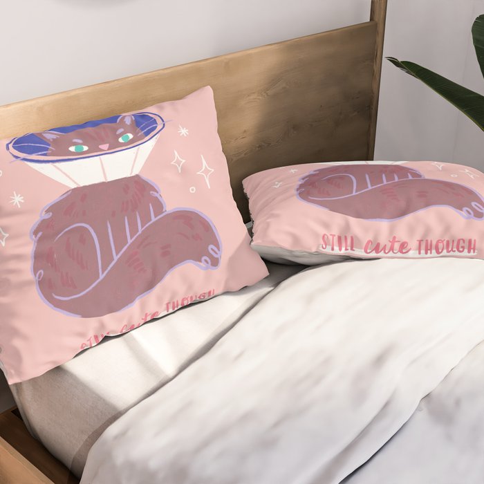 Still Cute Though - Cute Cat Pillow Sham Gallery Image 2