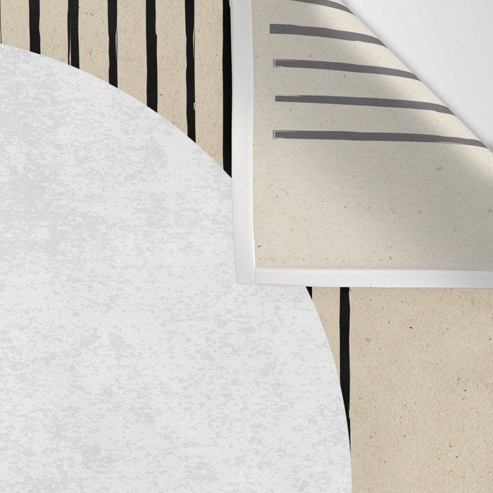 Circle black and white Stripes Wall Tapestry Gallery Image 3