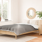 Bright Polished Titanium Metal Duvet Cover Gallery Image 2