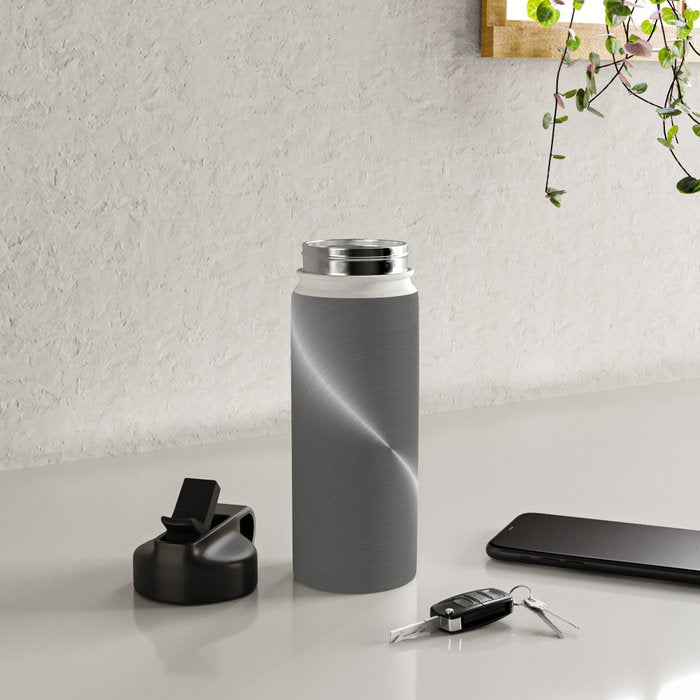 Bright Polished Titanium Metal Water Bottle Gallery Image 5
