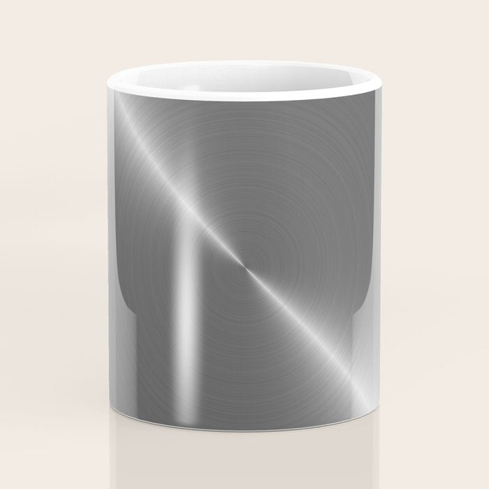 Bright Polished Titanium Metal Coffee Mug Gallery Image 4