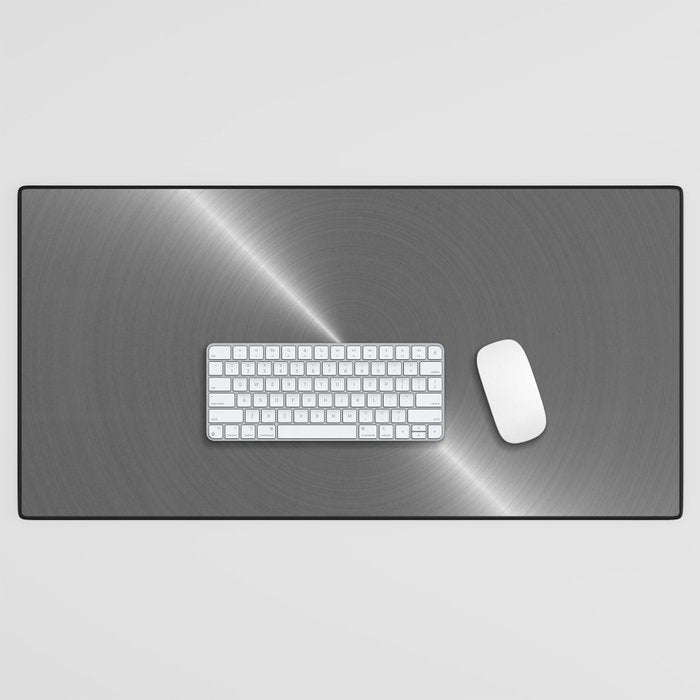 Bright Polished Titanium Metal Desk Mat Gallery Image 1