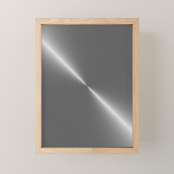 Bright Polished Titanium Metal Mini Art Print Gallery Image 1