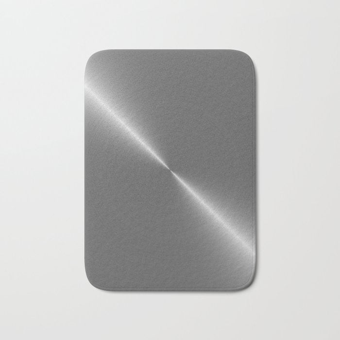 Bright Polished Titanium Metal Bath Mat Gallery Image 1