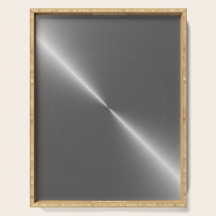 Bright Polished Titanium Metal Serving Tray Gallery Image 1
