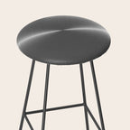 Bright Polished Titanium Metal Stool Gallery Image 2