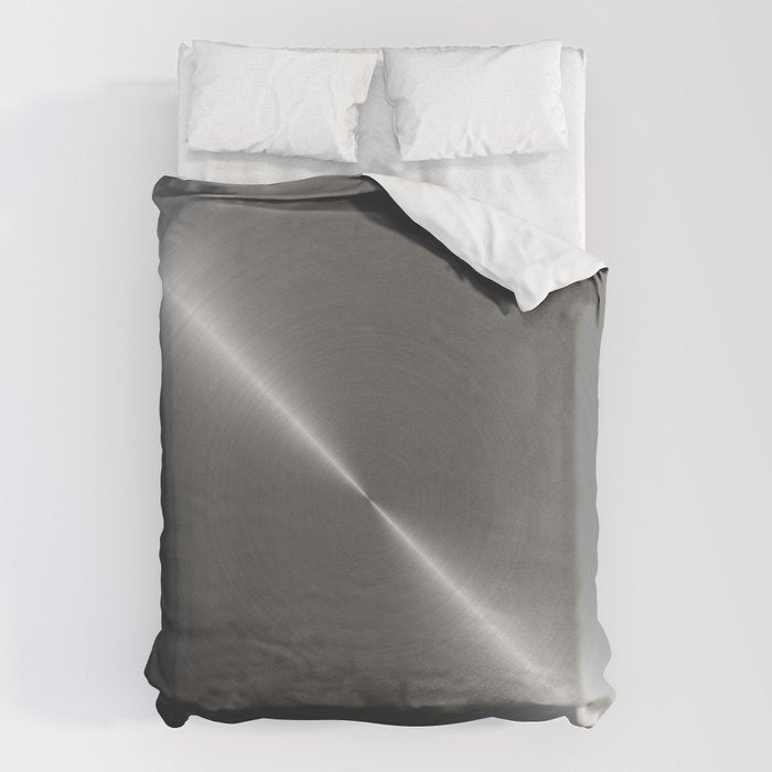 Bright Polished Titanium Metal Duvet Cover Gallery Image 6
