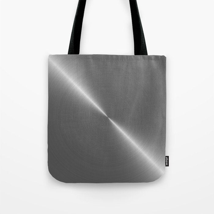 Bright Polished Titanium Metal Tote Bag Gallery Image 1