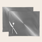 Bright Polished Titanium Metal Placemat Gallery Image 1