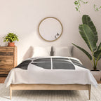 Mid-Century Modern No.35 - Woodblock Print Comforter Gallery Image 3