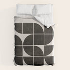 Mid-Century Modern No.35 - Woodblock Print Duvet Cover Gallery Image 6