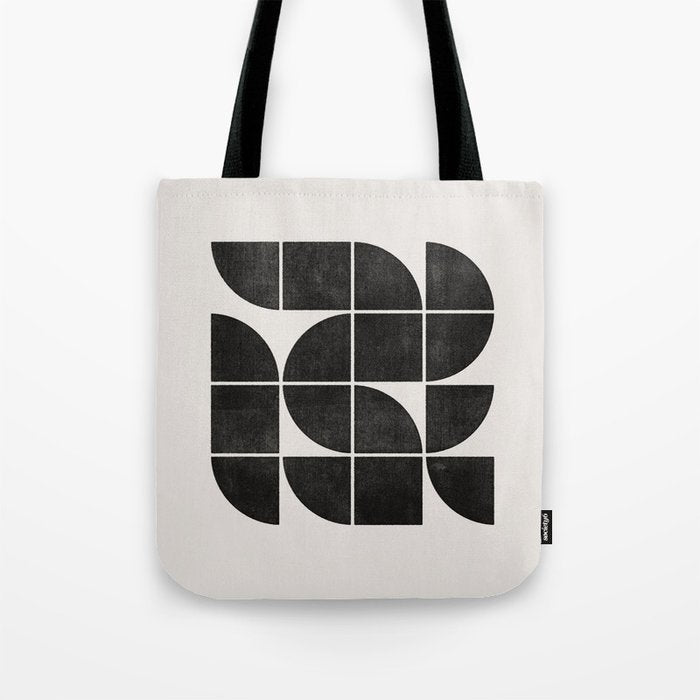 Mid-Century Modern No.35 - Woodblock Print Tote Bag Gallery Image 1