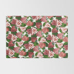 strawberry watercolor Rug Gallery Image 2