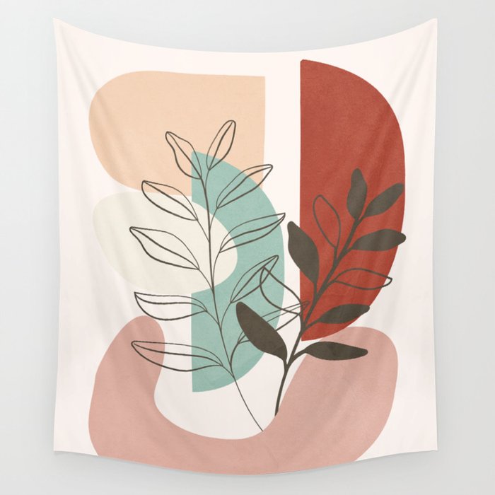 Leaf Design 06 Wall Tapestry Gallery Image 4