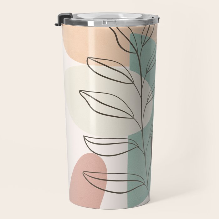 Leaf Design 06 Travel Mug Gallery Image 3