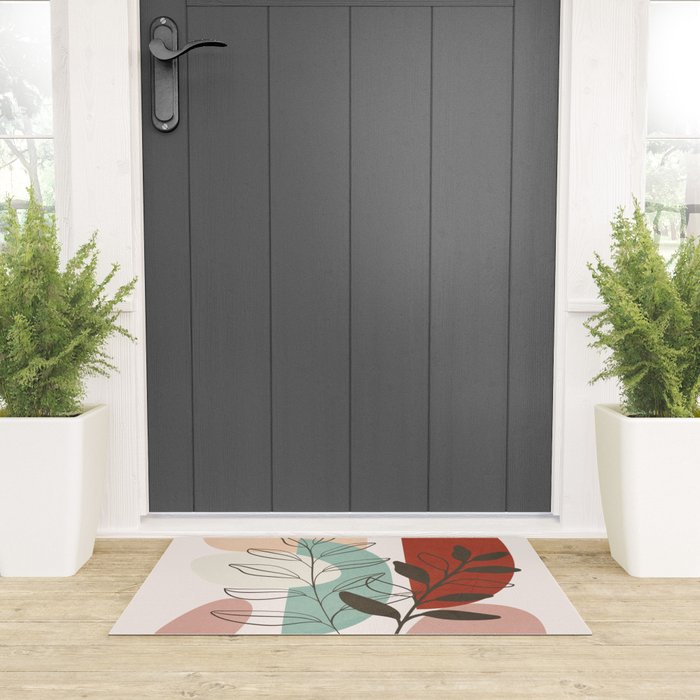 Leaf Design 06 Welcome Mat Gallery Image 3