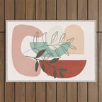 Leaf Design 06 Outdoor Rug Gallery Image 1