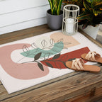Leaf Design 06 Outdoor Rug Gallery Image 2
