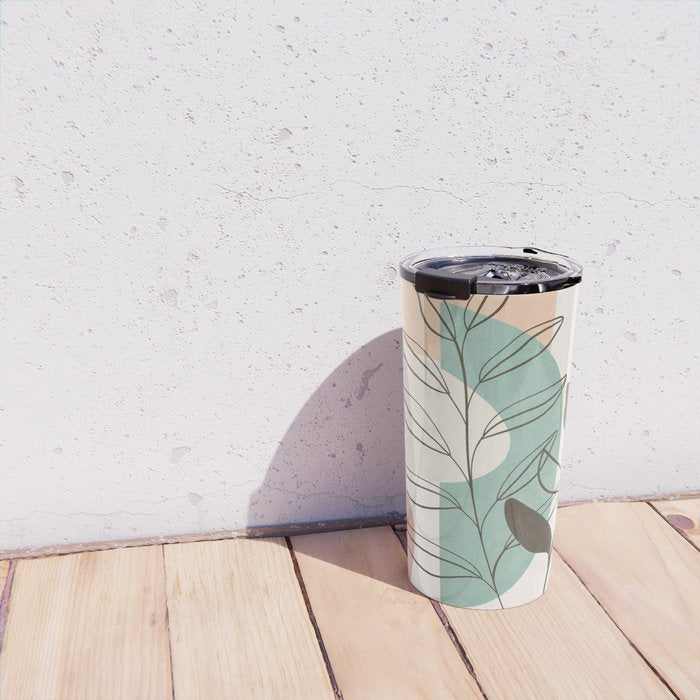 Leaf Design 06 Travel Mug Gallery Image 4