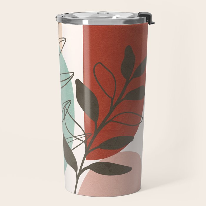 Leaf Design 06 Travel Mug Gallery Image 2