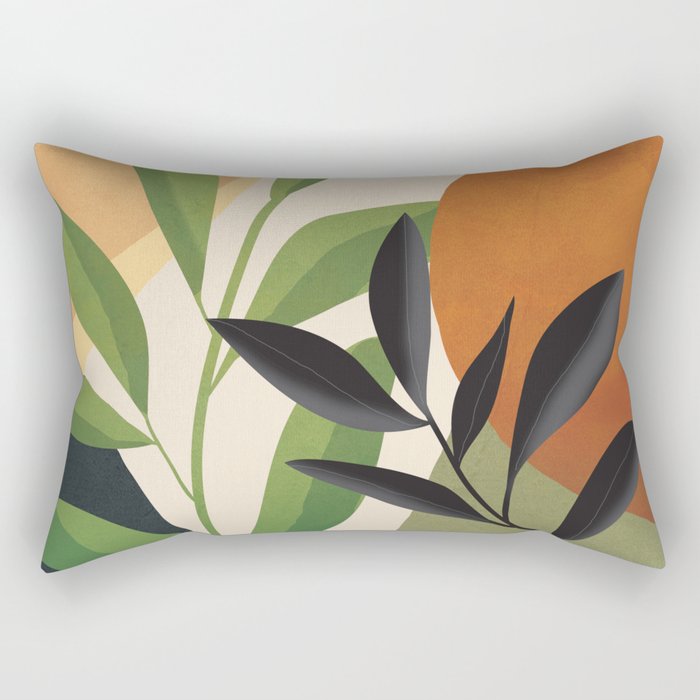 Abstract Sun Rays on the Branches 01 Rectangular Pillow Gallery Image 2