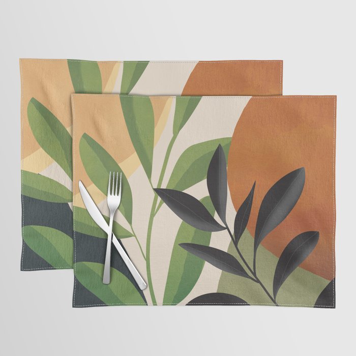 Abstract Sun Rays on the Branches 01 Placemat Gallery Image 1