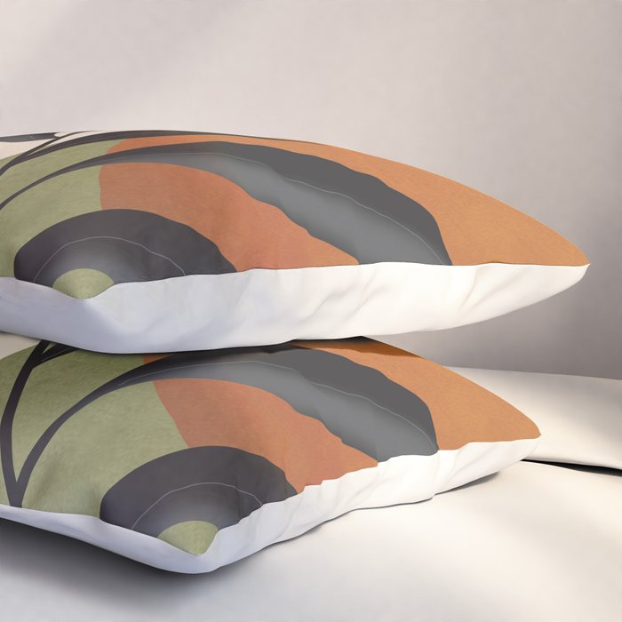 Abstract Sun Rays on the Branches 01 Pillow Sham Gallery Image 3