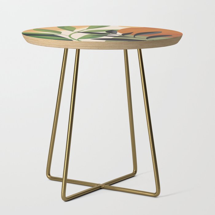 Abstract Sun Rays on the Branches 01 Side Table Gallery Image 1