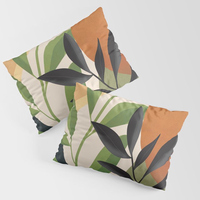 Abstract Sun Rays on the Branches 01 Pillow Sham Gallery Image 3
