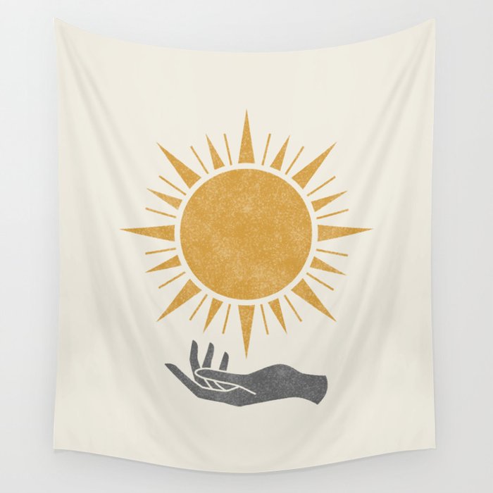 Sunburst Hand Wall Tapestry Gallery Image 1