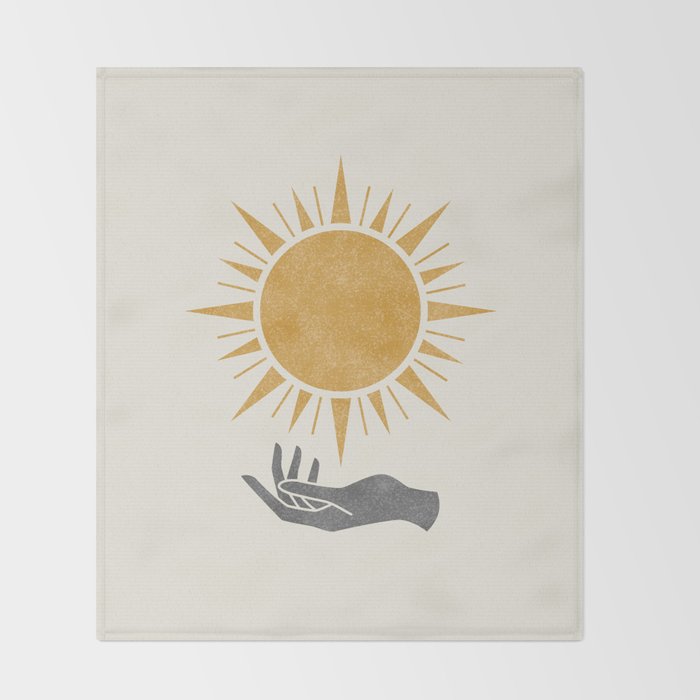 Sunburst Hand Throw Blanket Gallery Image 2