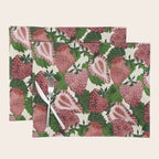 strawberry watercolor Placemat Gallery Image 1