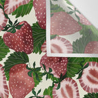 strawberry watercolor Wall Tapestry Gallery Image 3