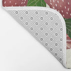 strawberry watercolor Bath Mat Gallery Image 2