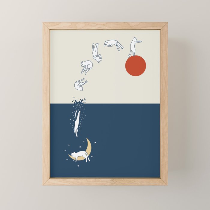 Cat Landscape 37 Mini Art Print Gallery Image 1