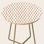 block print dash - terra cotta Side Table Gallery Image 2