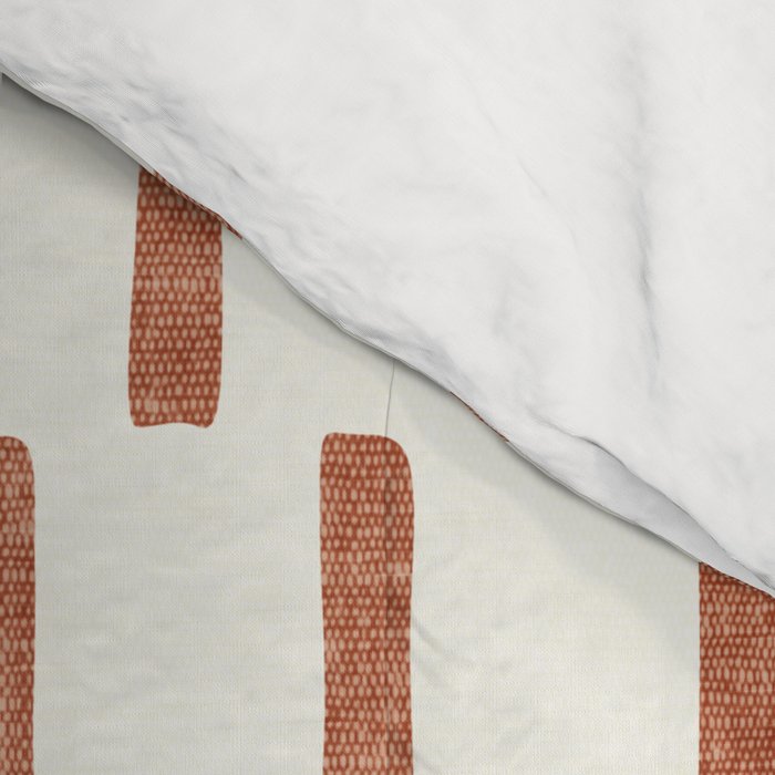 block print dash - terra cotta Comforter Gallery Image 4