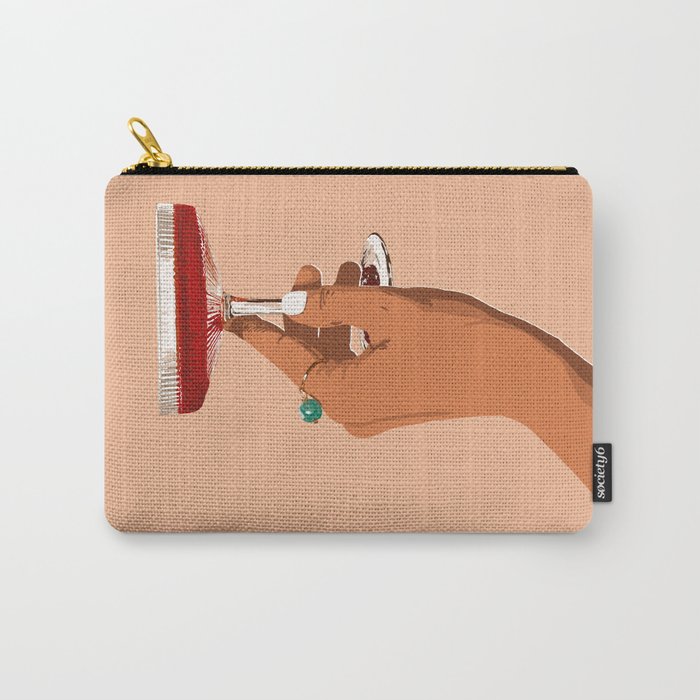 Cheers to Love, Laughter & Happily Ever After #painting #illustration Carry All Pouch Gallery Image 1