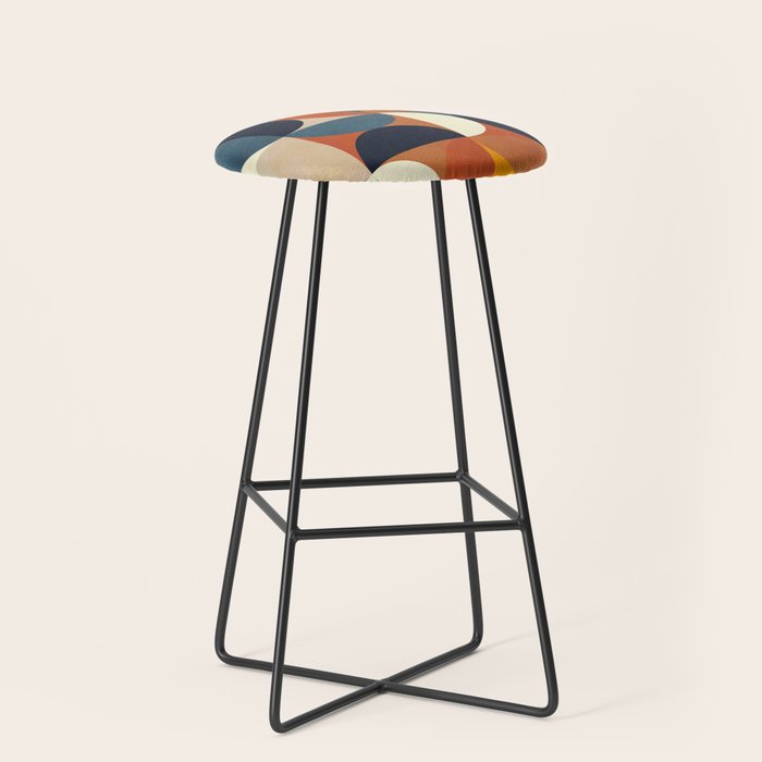 mid century abstract shapes fall winter 1 Stool Gallery Image 1