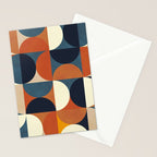 mid century abstract shapes fall winter 1 Stationery Card Gallery Image 2