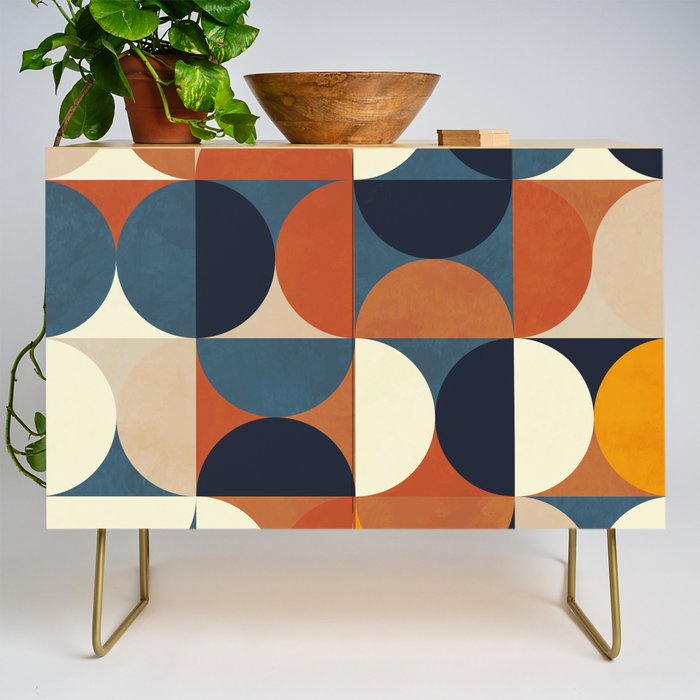 mid century abstract shapes fall winter 1 Credenza Gallery Image 1