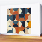 mid century abstract shapes fall winter 1 Wall Mural Gallery Image 2