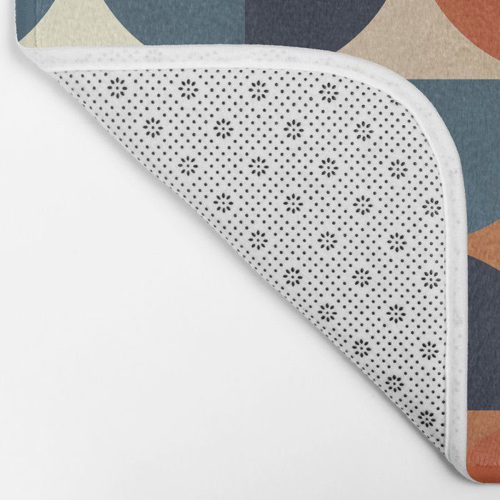 mid century abstract shapes fall winter 1 Bath Mat Gallery Image 2