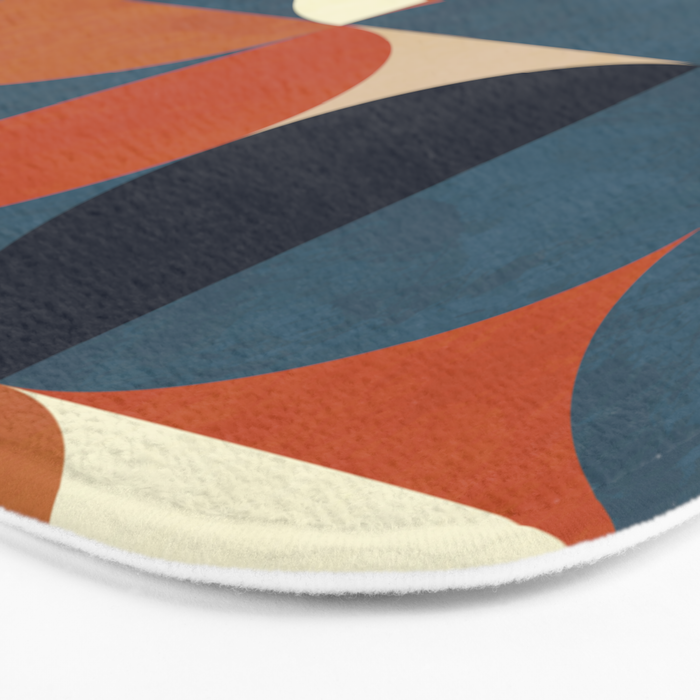 mid century abstract shapes fall winter 1 Bath Mat Gallery Image 3