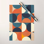mid century abstract shapes fall winter 1 Wrapping Paper Gallery Image 1